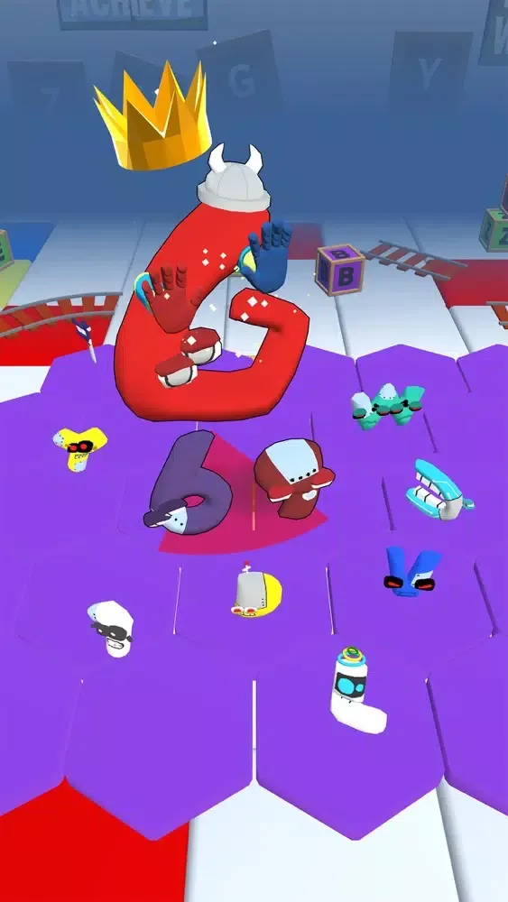Alphabet Fall.IO - Match Race スクリーンショット
