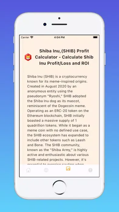 Shibaswap App: Home Profit Ekran Görüntüleri