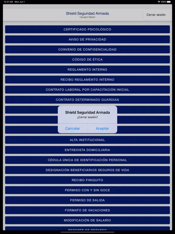 Captures d'écran de Shield Seguridad iPad 