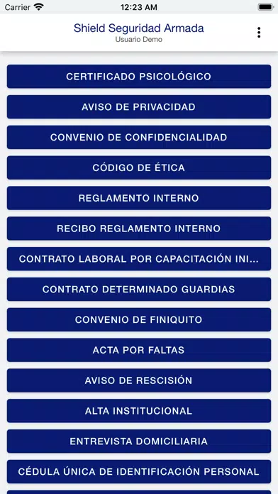 Captures d'écran de Shield Seguridad