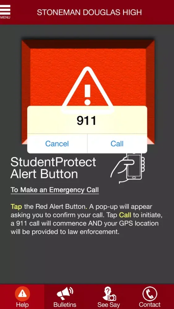 ภาพหน้าจอของ MSD StudentProtect