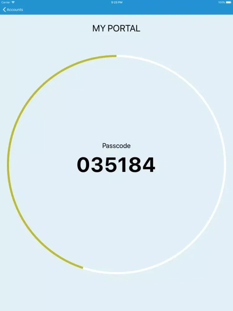 Capturas de tela do Shift4 Authenticator iPad 