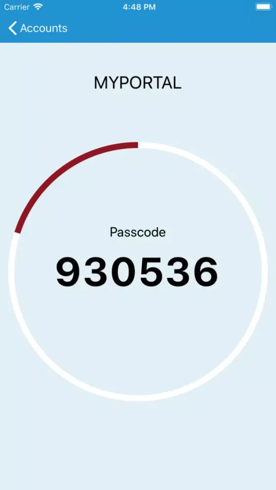 Capturas de tela do Shift4 Authenticator