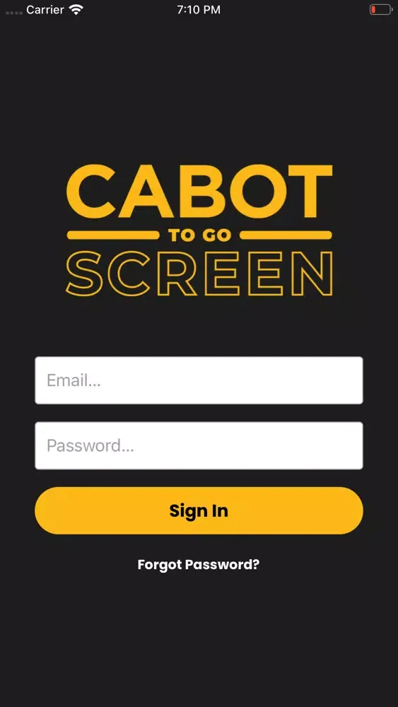 Cabot To-Go Screen スクリーンショット