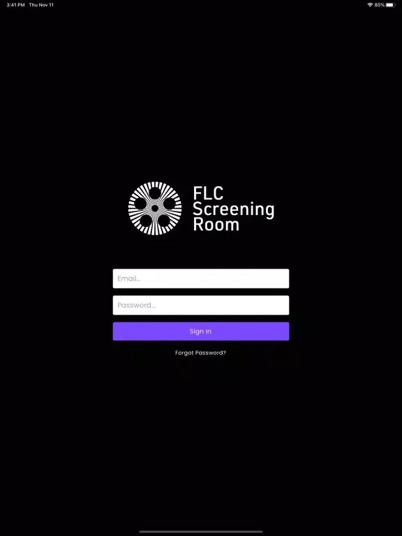 Capturas de tela do FLC Screening Room iPad 