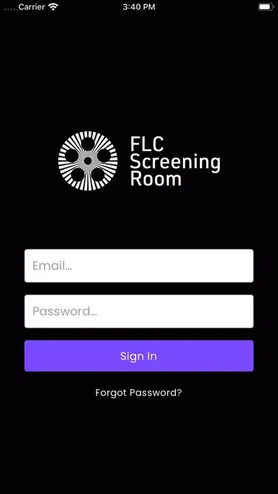 Capturas de tela do FLC Screening Room