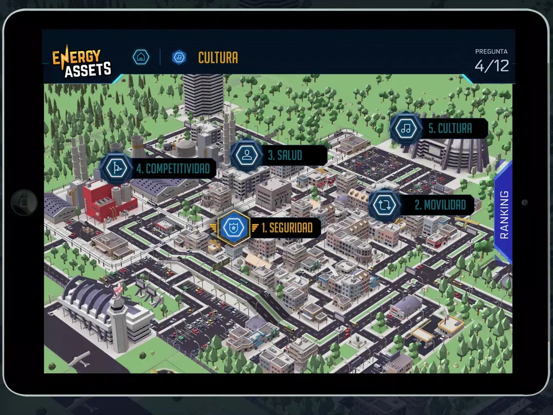 Capturas de tela do Energy Assets iPad 