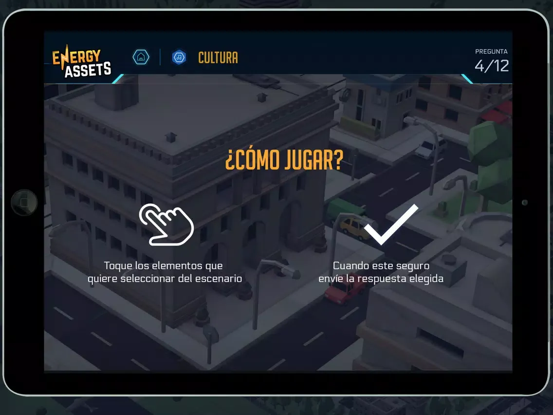Capturas de tela do Energy Assets iPad 