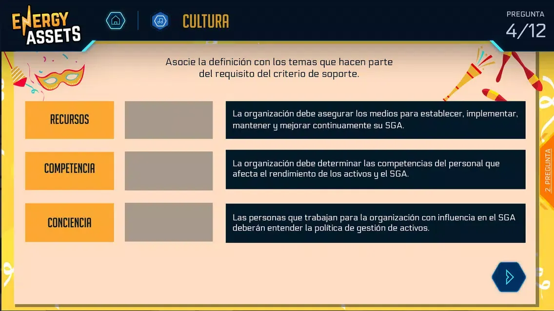 Capturas de tela do Energy Assets