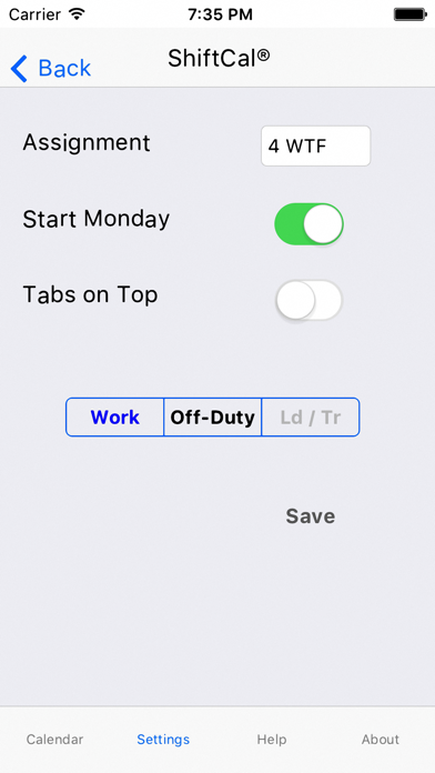 Screenshot di ShiftCal® for CalFire