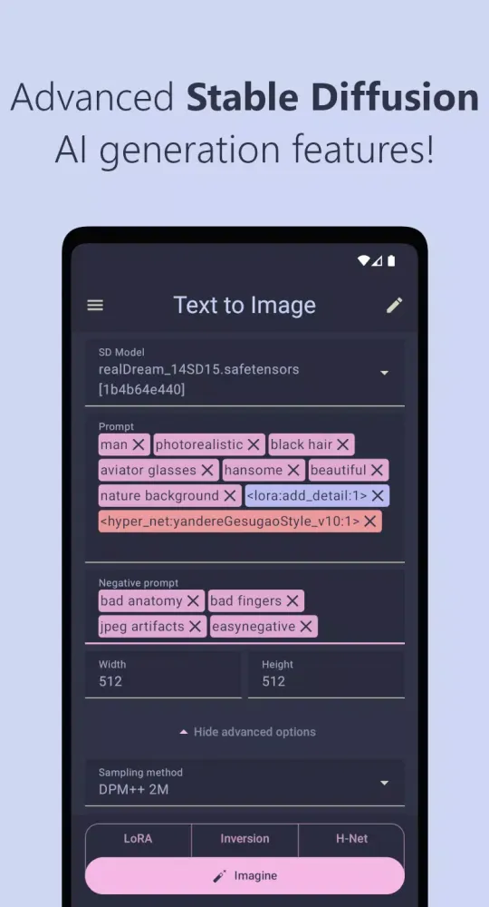 Capturas de pantalla de Stable Diffusion AI (SDAI)