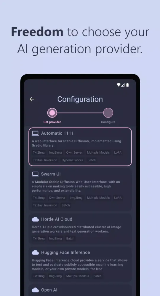 Capturas de pantalla de Stable Diffusion AI (SDAI)