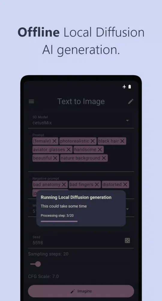 Capturas de pantalla de Stable Diffusion AI (SDAI)