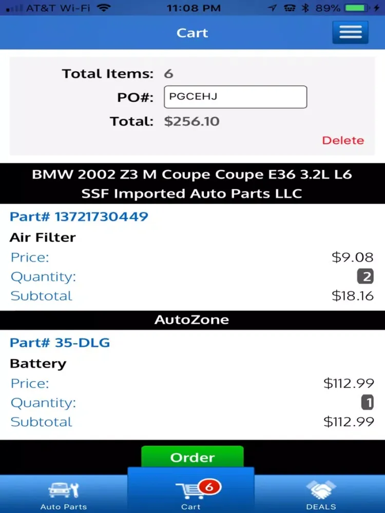 AutoParts Marketplace - B2B iPad  스크린샷