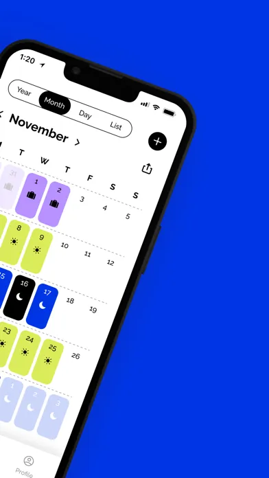 Captures d'écran de Shiftr - Shift Calendar
