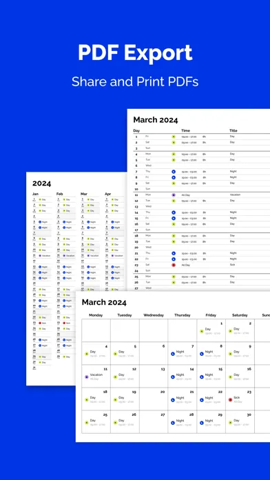 Captures d'écran de Shiftr - Shift Calendar