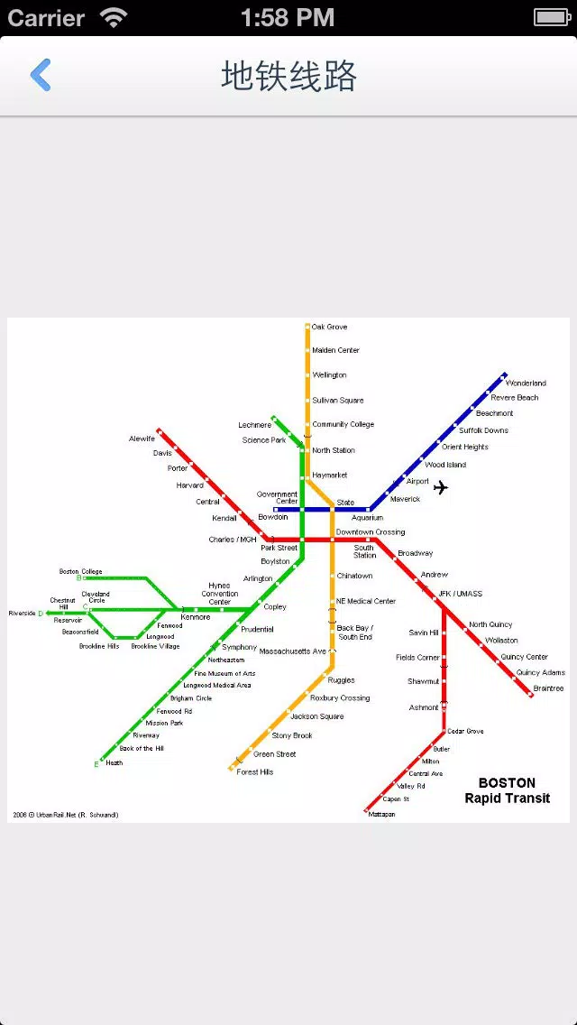 Boston Offline Map(offline map, subway map, GPS, tourist attractions information)应用截图