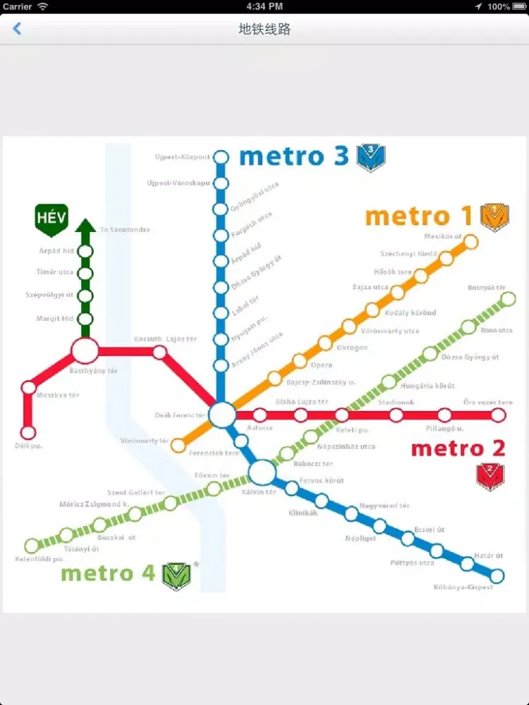 Budapest Offline Map(offline map, subway map, GPS, tourist attractions information) iPad  スクリーンショット