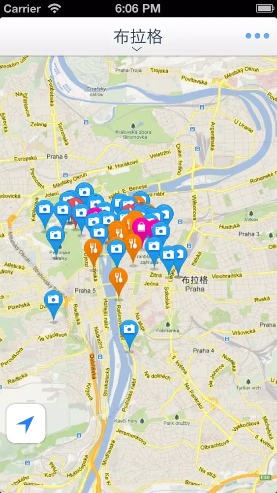 Capturas de pantalla de Prague Offline Map(offline map, subway map, GPS, tourist attractions information)