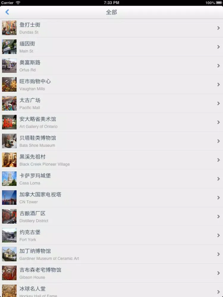 Toronto Offline Map(offline map, subway map, GPS, tourist attractions information) iPad Screenshots