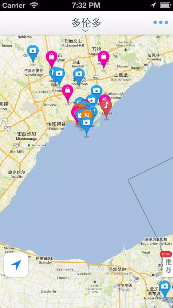 Toronto Offline Map(offline map, subway map, GPS, tourist attractions information) Screenshots