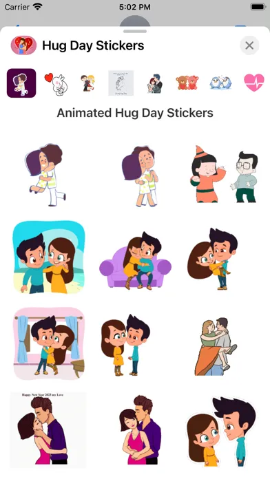 Animated Hug Day Stickers Screenshots