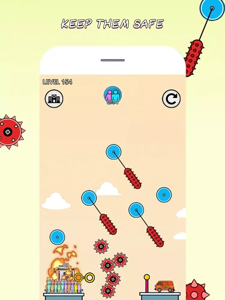 Rope Heroes- Fire rope rescue！ iPad 应用截图