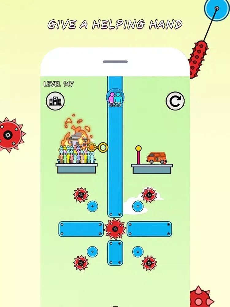 Rope Heroes- Fire rope rescue！ iPad 应用截图