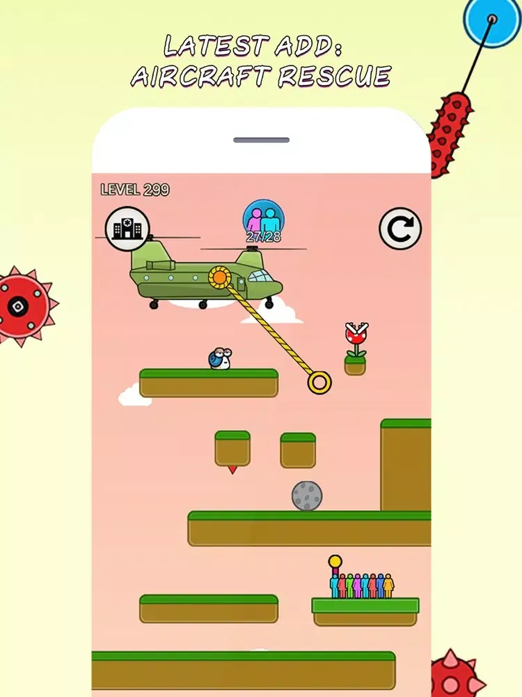 Rope Heroes- Fire rope rescue！ iPad 应用截图