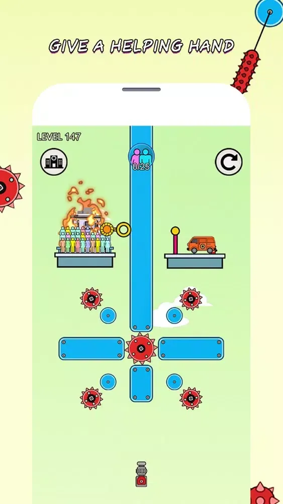 Rope Heroes- Fire rope rescue！应用截图