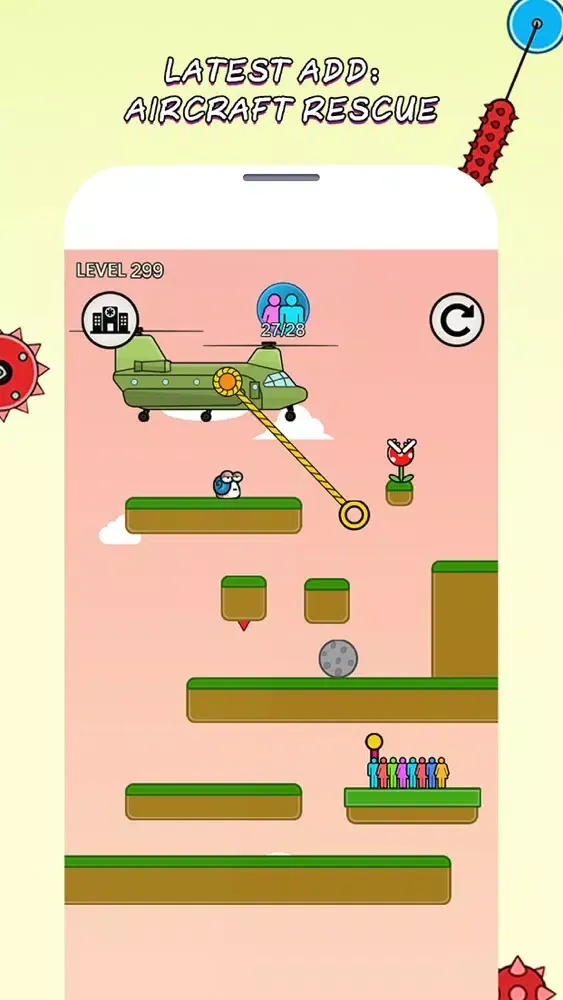 Rope Heroes- Fire rope rescue！应用截图