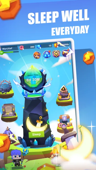 Capturas de tela do Sleep Hero: Sleep tracker game