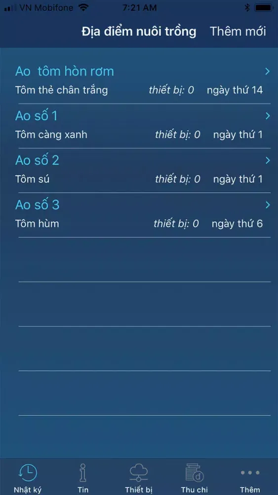 Zrzuty ekranu Nuoi tom - Nuôi tôm chuẩn ERP