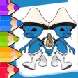 cat Smurf Coloring