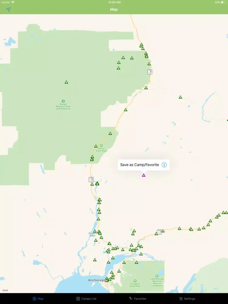 Скриншоты Alaska – Camping & RV spots iPad 
