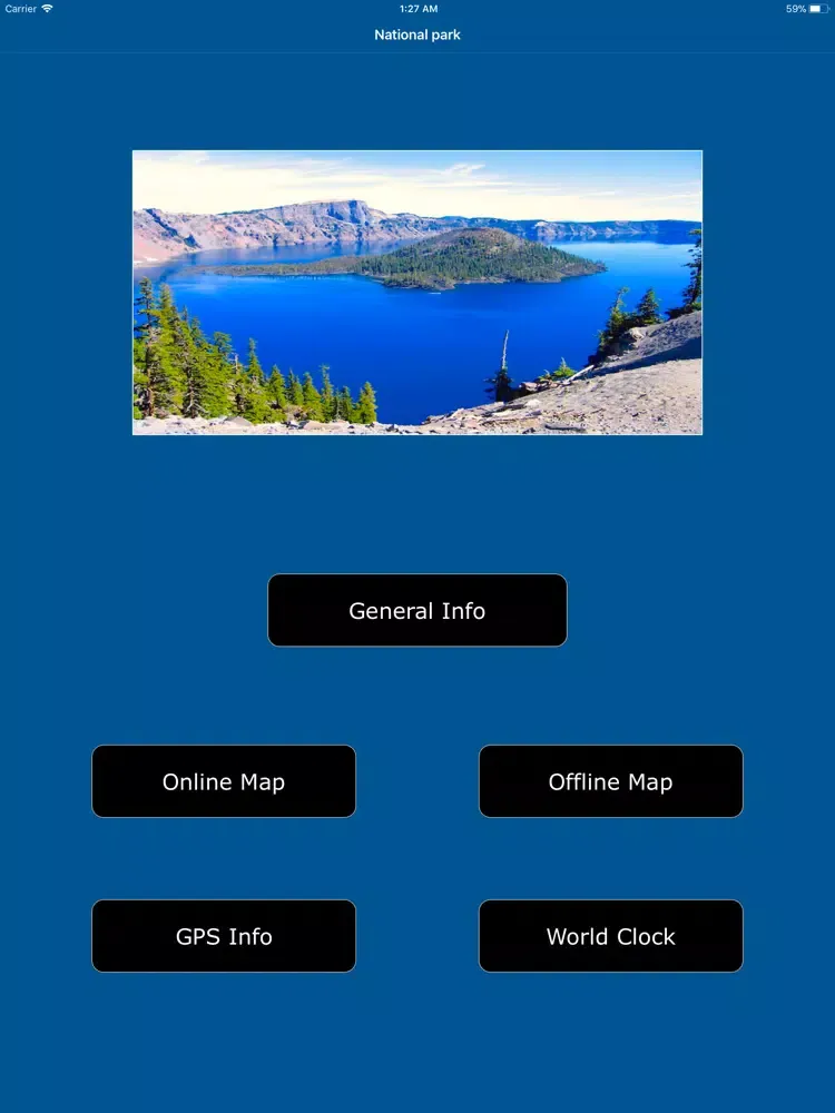 Скриншоты Crater Lake National Park Map iPad 