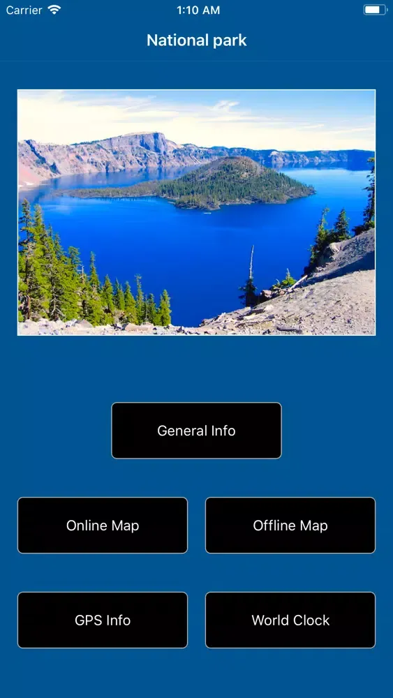 Скриншоты Crater Lake National Park Map