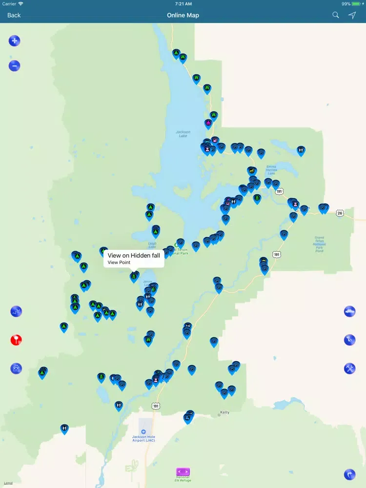 Capturas de tela do Grand Teton National Park Map! iPad 