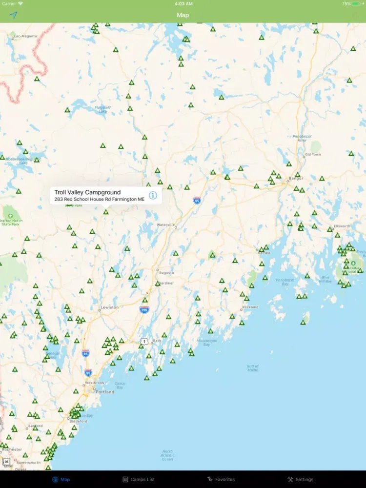 Maine – Camping & RV spots iPad  スクリーンショット