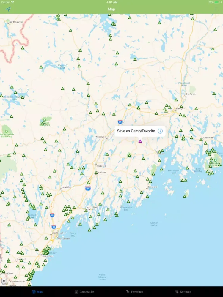 Maine – Camping & RV spots iPad  スクリーンショット