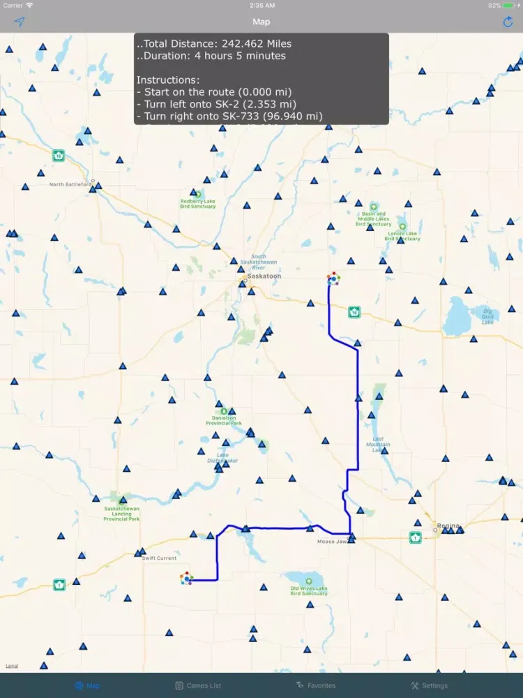 Saskatchewan – Camping & RV iPad 应用截图