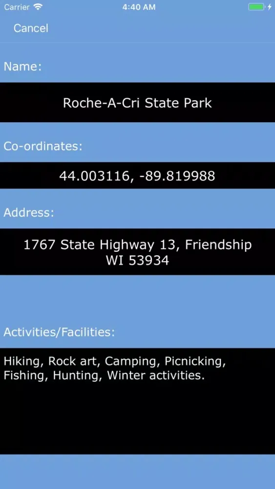 Скриншоты Wisconsin State Parks & Areas