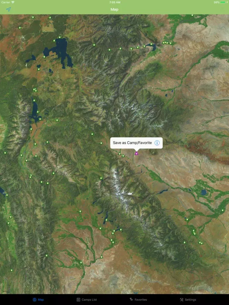 Screenshot di Wyoming – Camping & RV spots iPad 