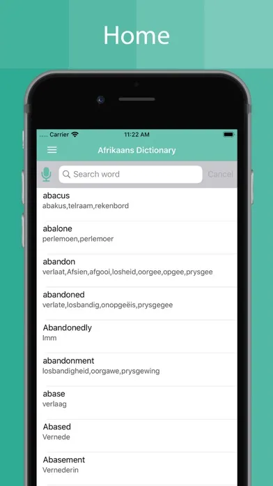 Afrikaans Dictionary Offline Screenshots