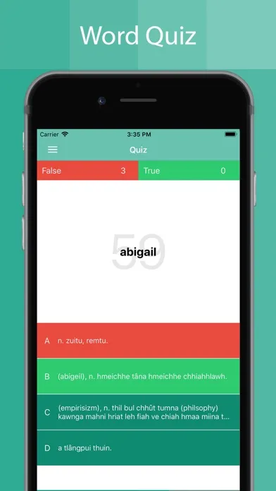 Tangkapan skrin Mizo Dictionary Offline
