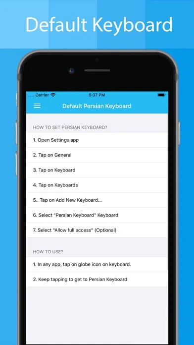 Screenshot di Persian Keyboard - Translator