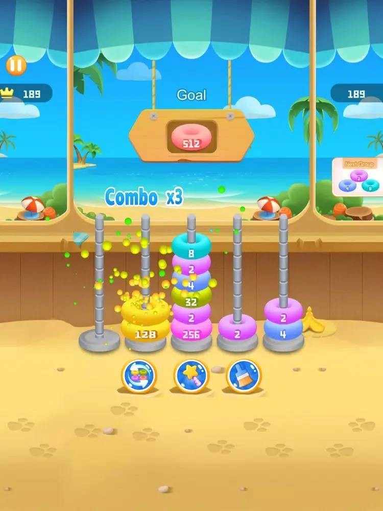 NumHoop - Stack The Numbers 3D iPad  سکرین شاٹس