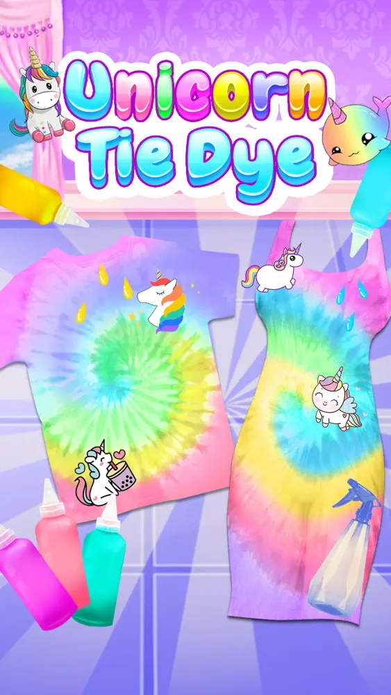 Unicorn Tie Dye Ekran Görüntüleri