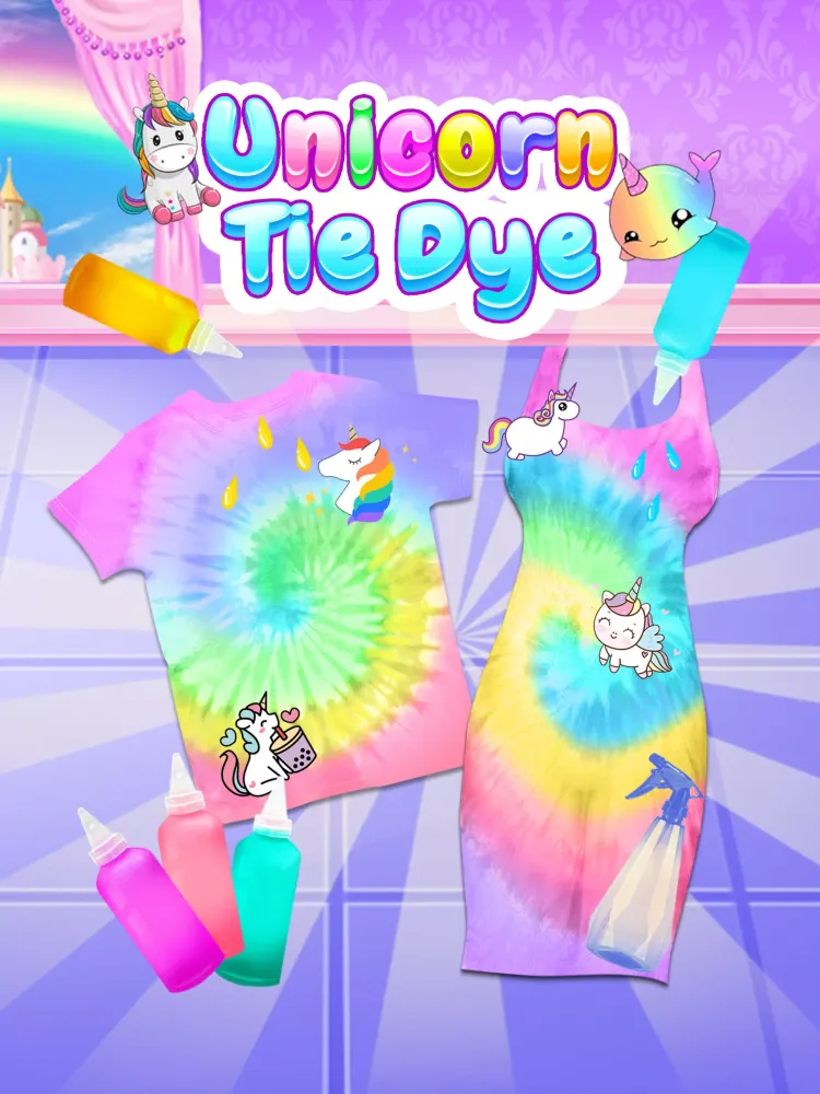 Unicorn Tie Dye Ekran Görüntüleri
