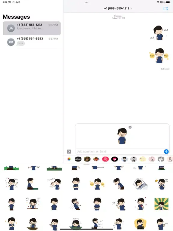 Capturas de pantalla de hello cute boy iPad 